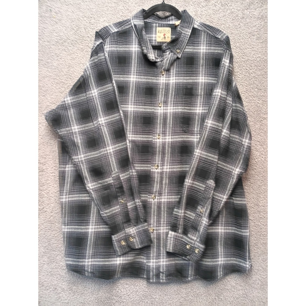 RedHead Brand Co Plaid Flannel Shirt Men 2XL Cotton Button Up